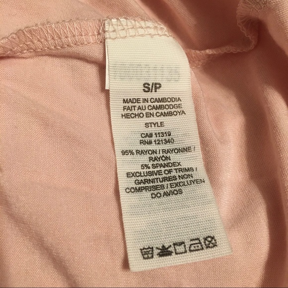 Garage light pink criss cross v-neck longsleeve - Picture 5 of 6